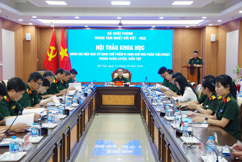 Tăng cường ứng dụng khoa học, công nghệ trong bảo đảm vệ sinh môi trường và sức khỏe bộ đội trong huấn luyện, diễn tập