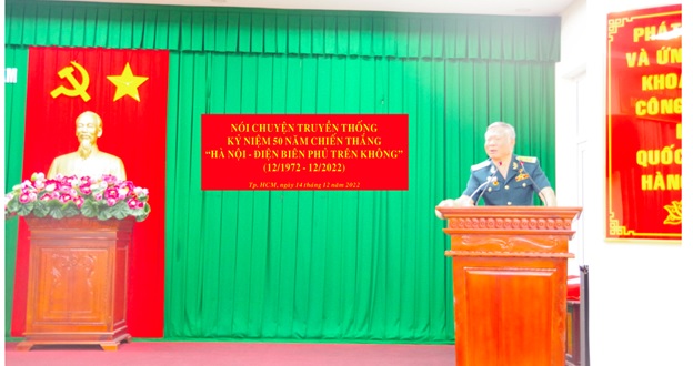 Nói chuyện truyền thống Kỷ niệm 50 năm Chiến thắng “Hà Nội - Điện Biên Phủ trên không”- Chi nhánh Phía Nam kế thừa ngọn lửa quyết thắng