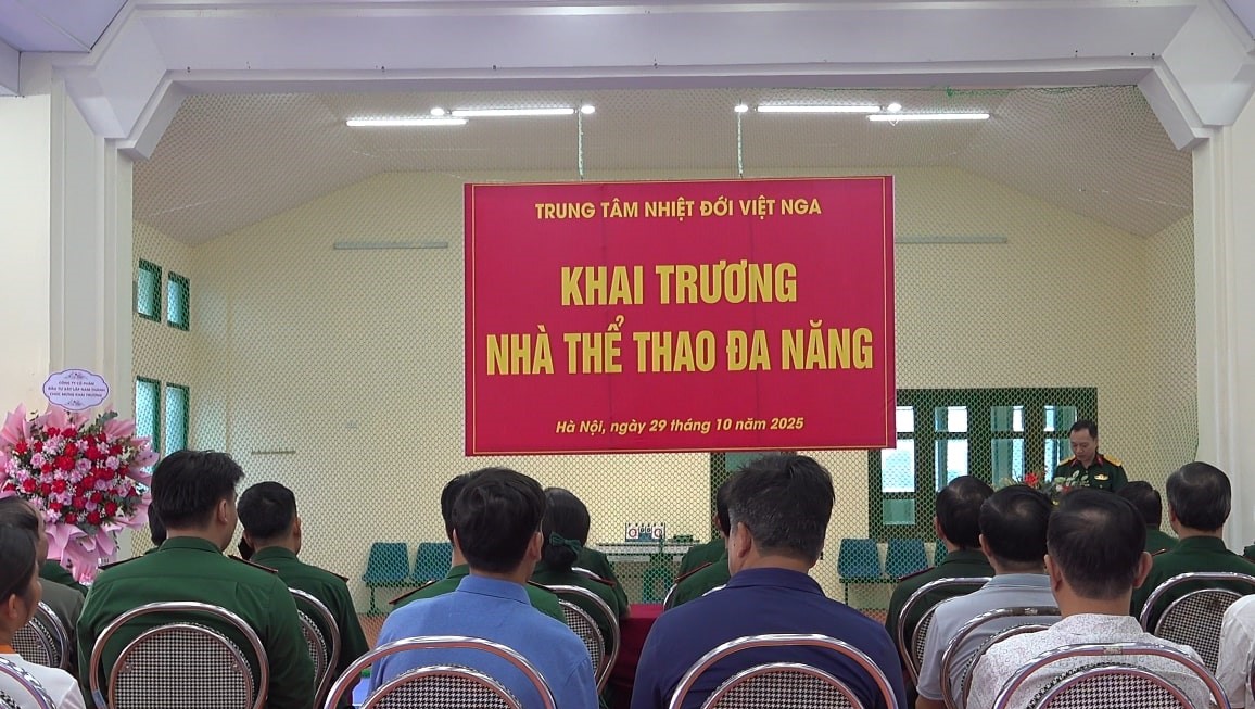 Trung tâm Nhiệt đới Việt - Nga khai trương nhà thể thao đa năng